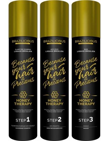 BraziliCious Honey Therapy 3 x 1 l - Alisado brasileño