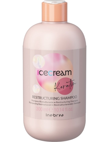 Inebrya Ice Cream - Shampoo Reestruturante de Queratina 300ml