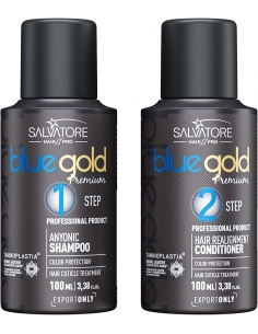 Salvatore Blue gold Premium 2 x 100 ml - Lissage brésilien